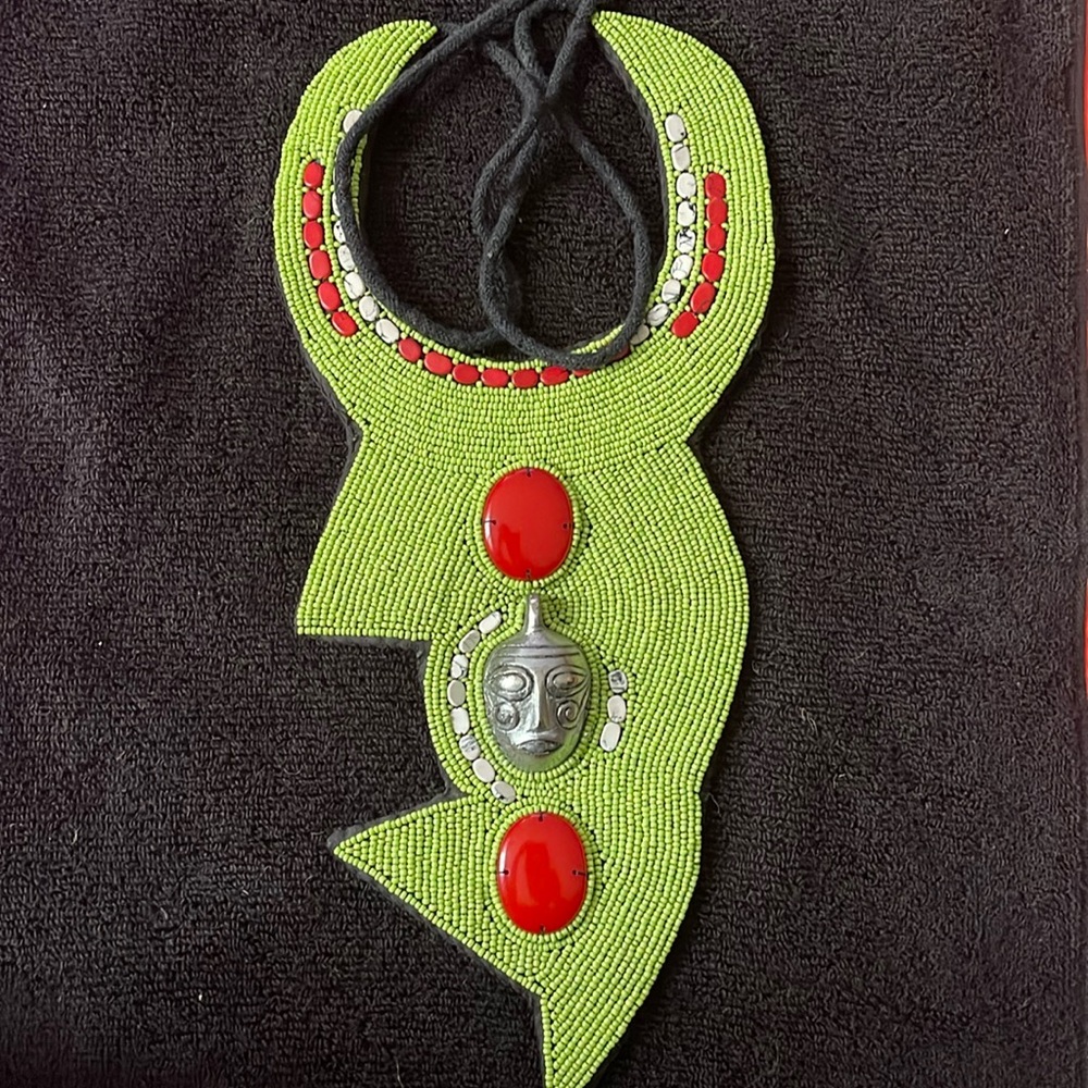Tribal beaded necklace